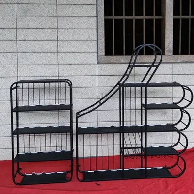 Industrial Bar Cabinet Living Room Patio Narrow Small Modern Vertical Art Nordic Wine Rack European Gabinet Corner Furniture