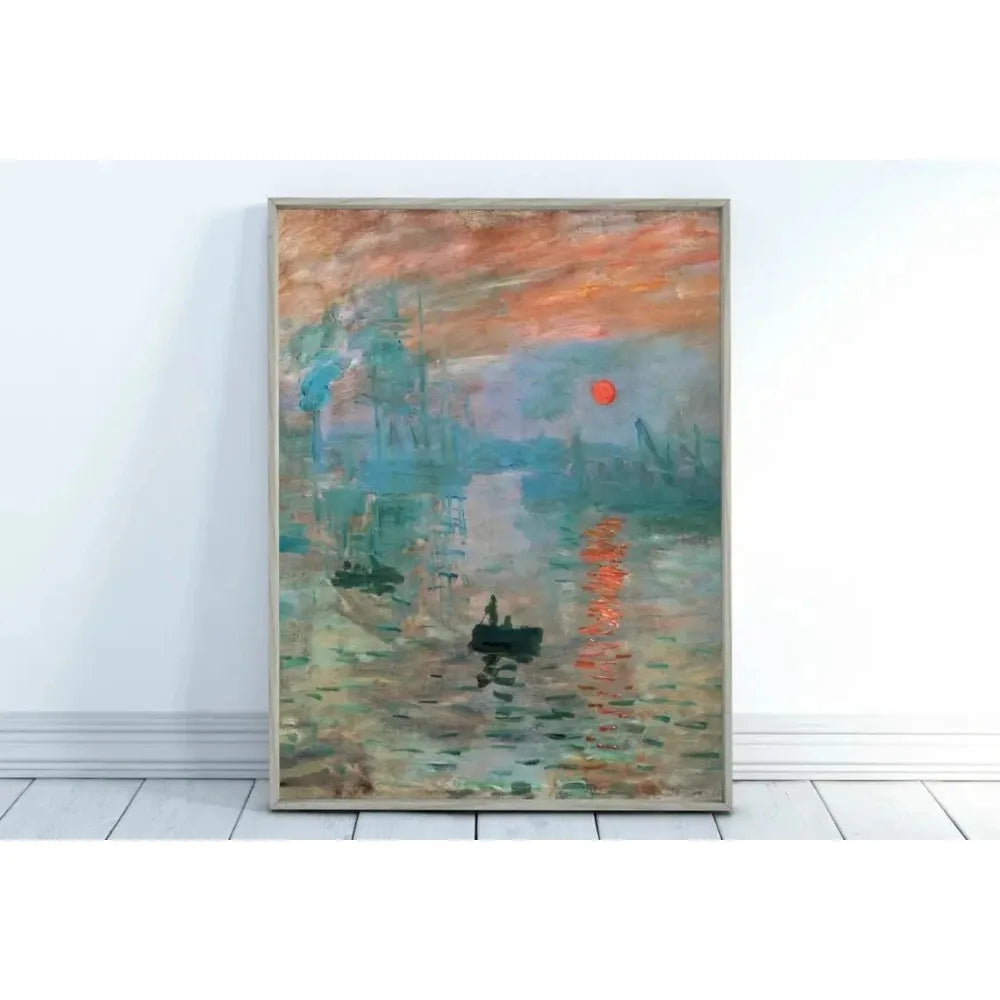 Modern Abstract Landscape Wall Art Famous Monet Canvas Painting Nordic Poster Print Picture for Living Room Home Decorative Gift