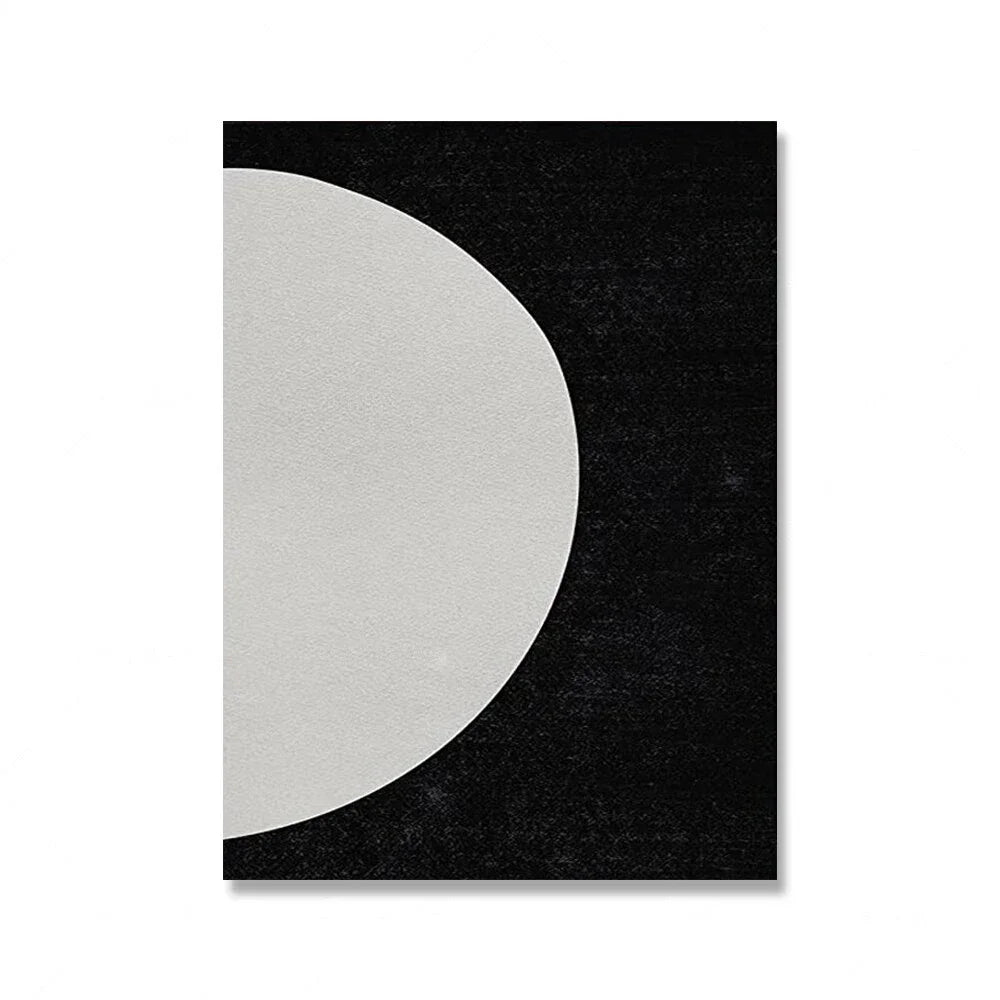 Modern Abstract Wall Art Mid Century Geometric Black Arches HD Canvas Print Poster Home Living Room Bedroom Decoration