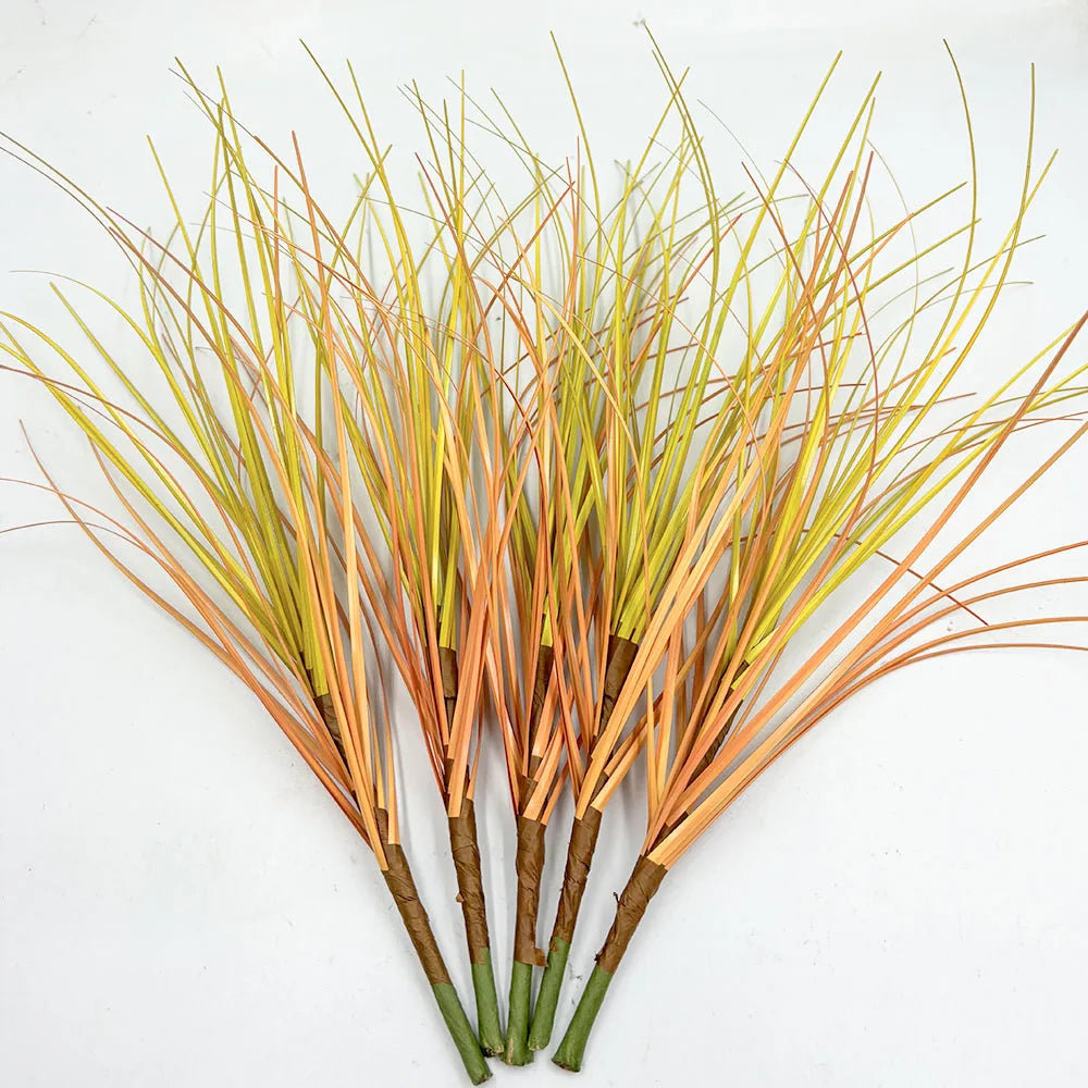 Artificial Plant Fake Greenery Artificials Onion Grass Faux Pampas Tropical Plants Simulation Weed Wheat Grass Garden Home Decor