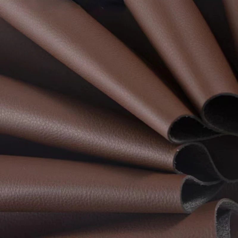 Litchi Textured Leather Fabric Wear-resisting for Sofa Furniture Soft Bag Background Wall Designer Diy Sewing Material Cloth