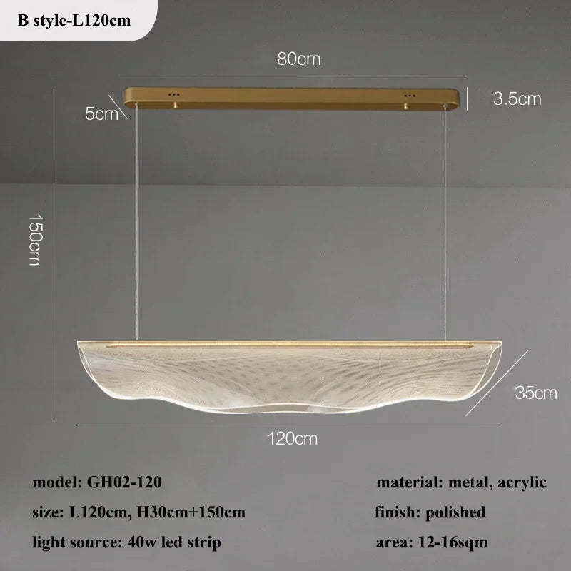 Modern Lustre Acrylic Led Pendant Lights Creative Art Design Dining Room Kitchen Chandeliers Lighting Office Bar Hanging Lamps