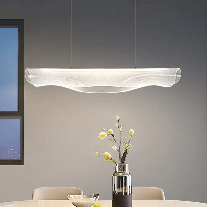 Modern Lustre Acrylic Led Pendant Lights Creative Art Design Dining Room Kitchen Chandeliers Lighting Office Bar Hanging Lamps
