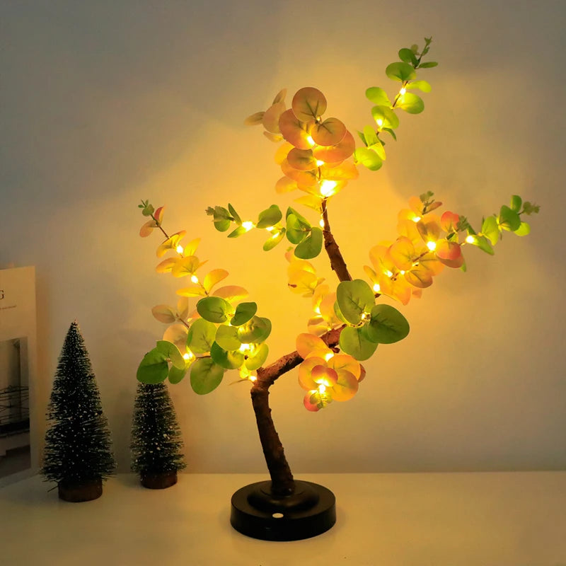 LED Tree Lights,Bonsai Lamp,Table Light,Adjustable Branches,Summer Illuminated,Home lighting,for Bedring,E-sport,Study Room,Deco