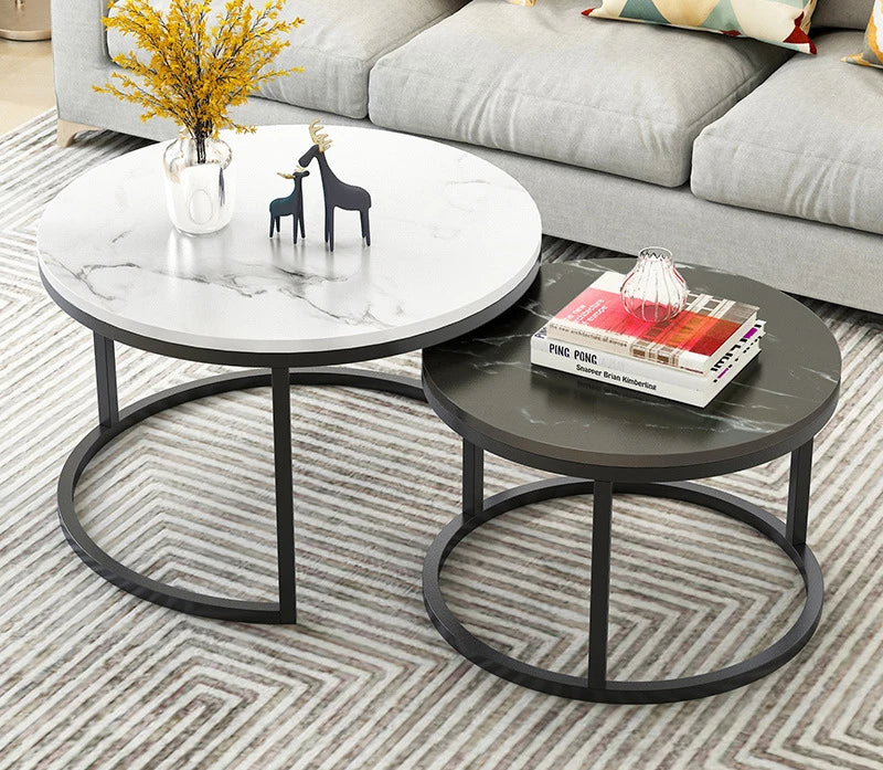 Top Wood Various Material Marble Texture Wrought Iron Minimalist Office Home Living Room Furniture Luxury Coffee Table