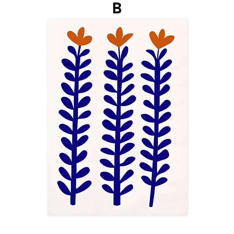 Abstract Flowers Wall Art Posters Gallery Prints Canvas Decorative Painting Wall Decoration Mural Pictures Living Room Decor