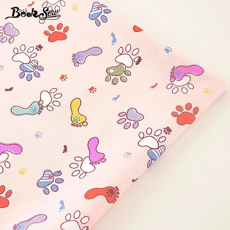 Textile Sewing Cloth Fabrics Pink Printed Cake Ice-Cream Designs Cotton Fabric Quilting Tela Bedding Scrapbooking Decoration