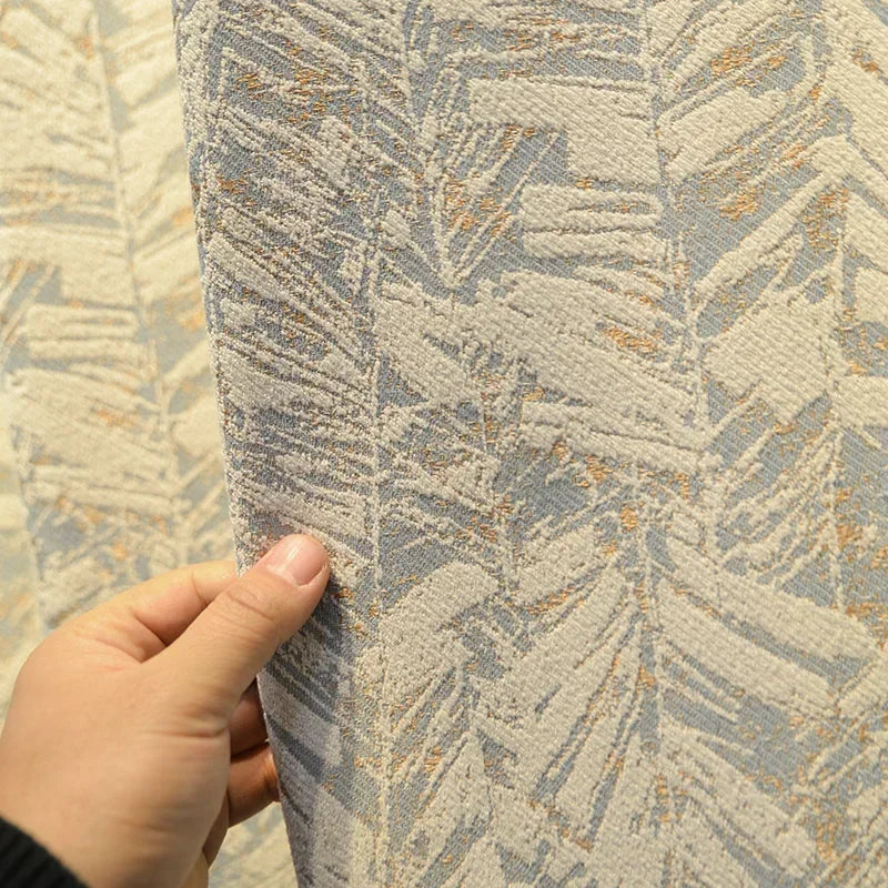 Modern Curtains for Living Room Bedroom Dining Luxury American Nordic Blackout Shading Color Matching Curtains Customize