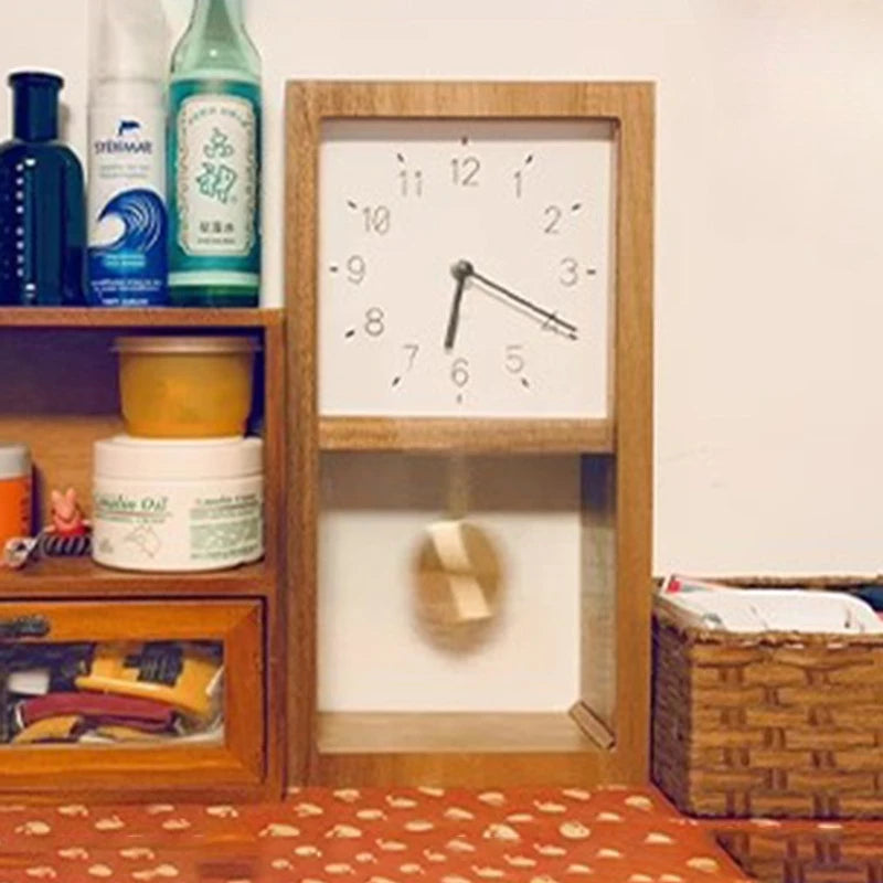 Nordic Wall Clocks Minimalist Modern Wooden Clocks Luxury Elegant Retro Clock Aesthetic Study Living Room Decoration for Room