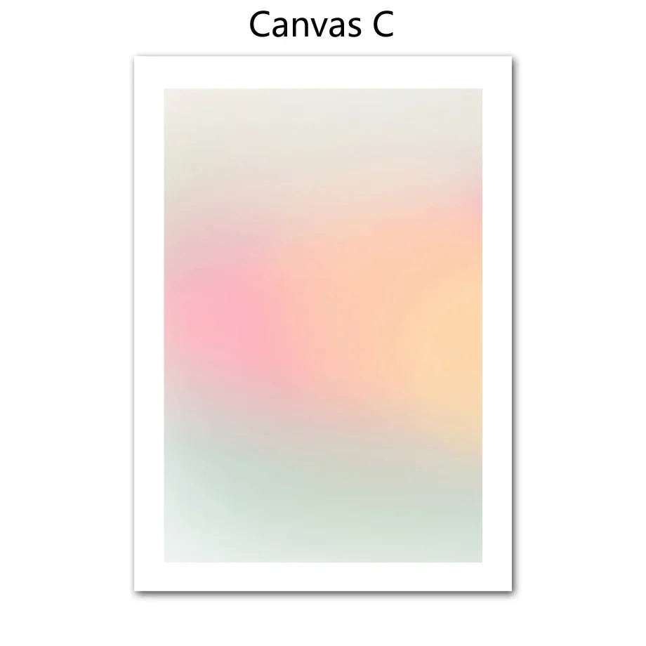 Classic Abstract Wall Art Colour Gradient Aesthetic Wall HD Canvas Print Poster Home Living Room Bedroom Decoration