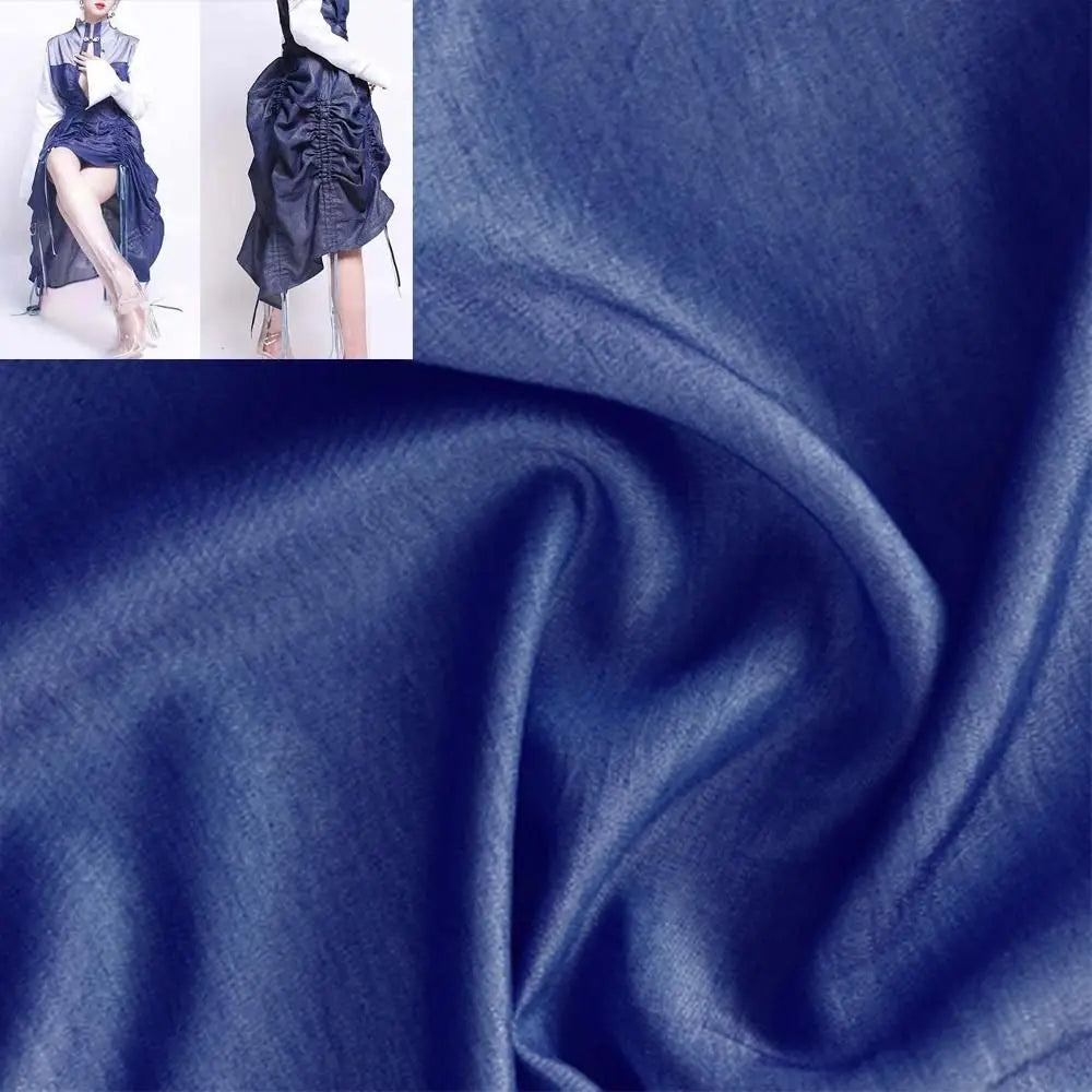 High Quality Cotton Fabric Home Textile Bedding Sewing DIY Dress Materials Washed Denim Clothes Handmade Doll Cloth