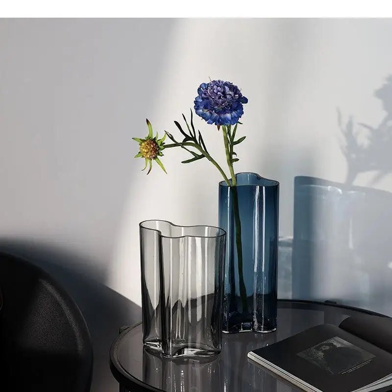 Hydroponics Glass Vase Simple Transparent Flower Pots Decorative Arrangement Desk Decoration Floral Vases Modern Decor