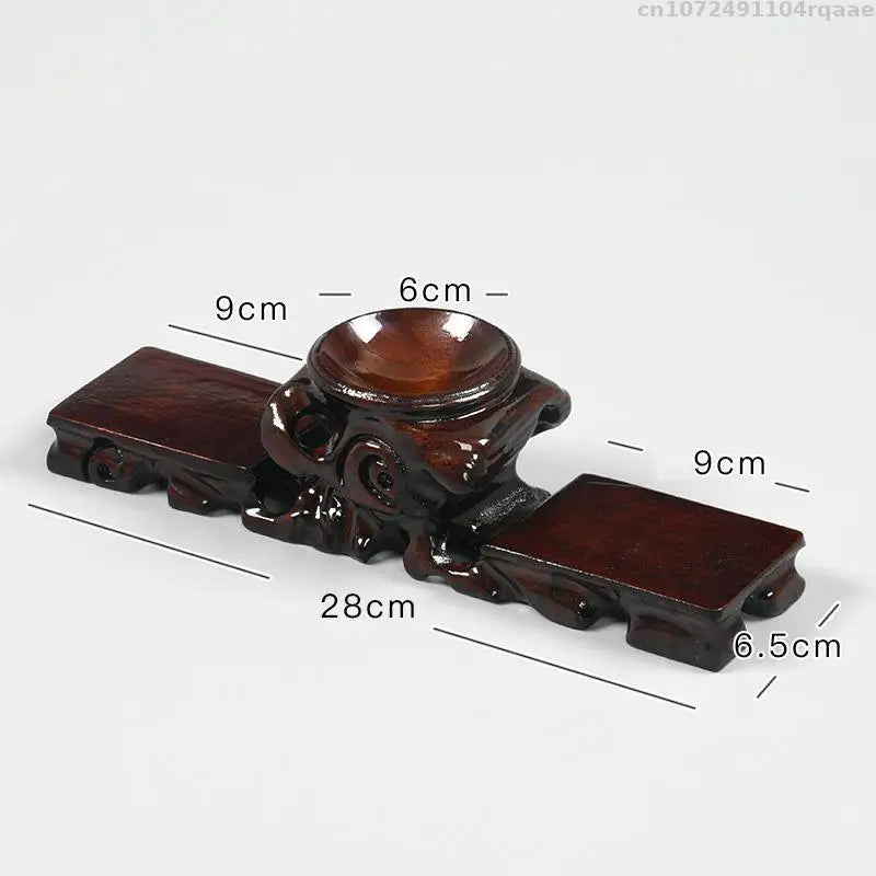 Miniature Wood Bases Figurine Display Stand Vase Flower Pot Holder Coffee Tea Sets Pedestal Bonsai Plant Rack Home Decoration