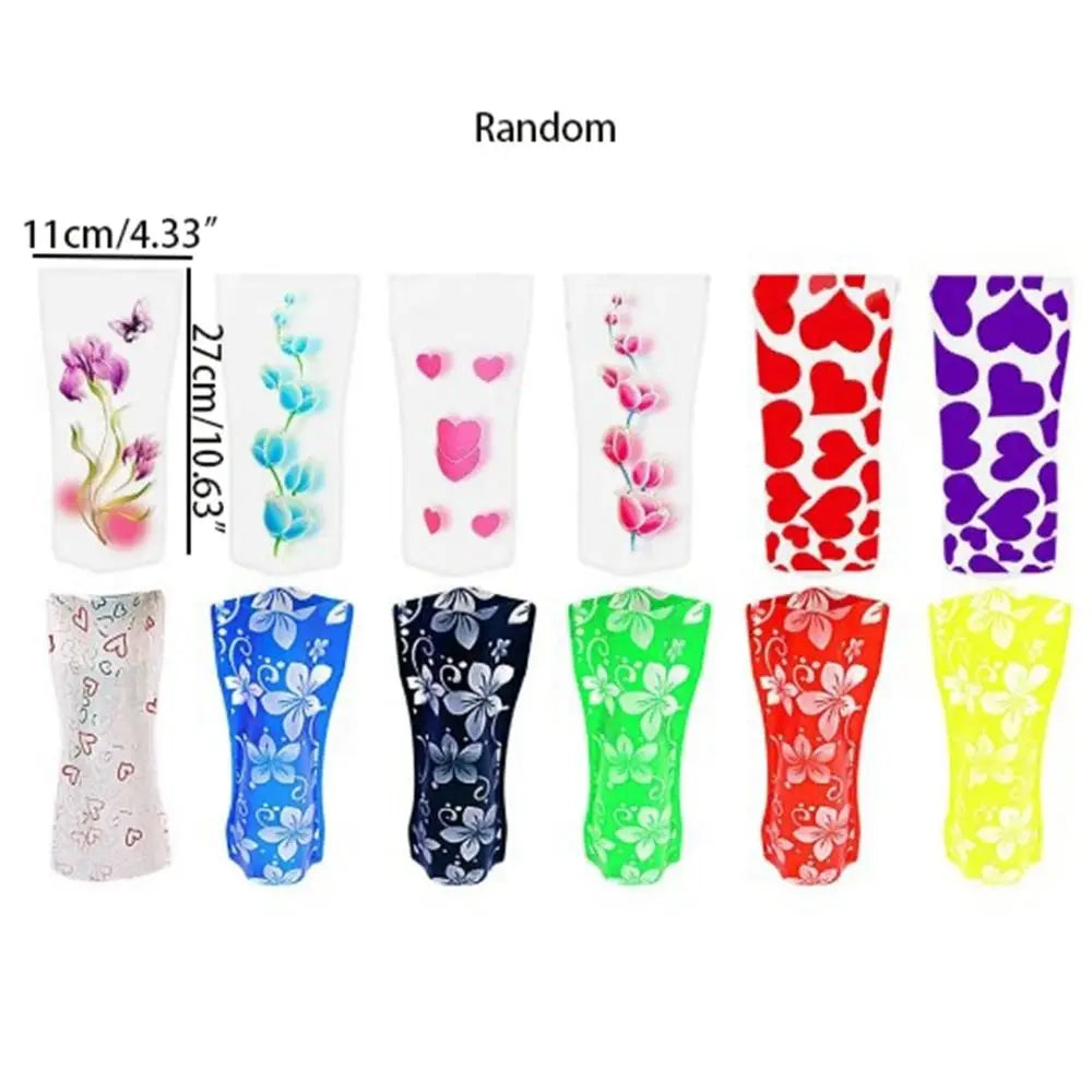 Reusable PVC Folding Vase Durable Cute Foldable Simple Flower Vase Easy to Store Cartoon Flower Vase Office