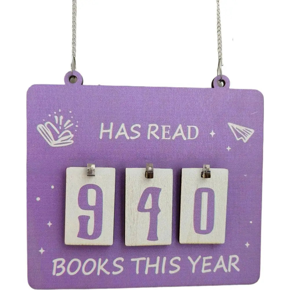 Hanging Bookshelf Decoration Home Hanging Bookshelf Counter Bookish Decor Reading Record Board Festival Decoration Gifts