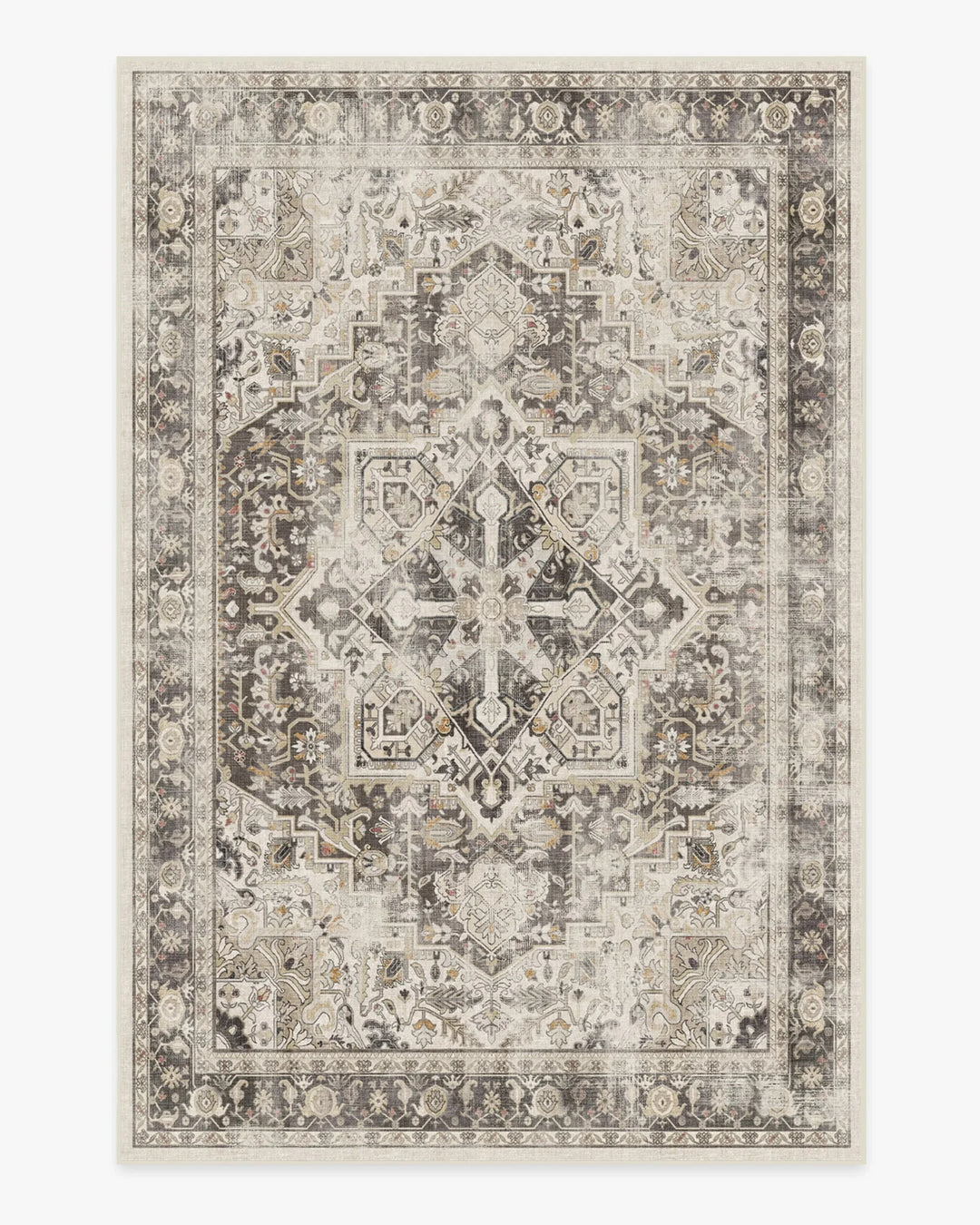 Traditional Persian washable rug vintage Turkish geometric pattern living room bedroom carpet bathroom hallway washable rug