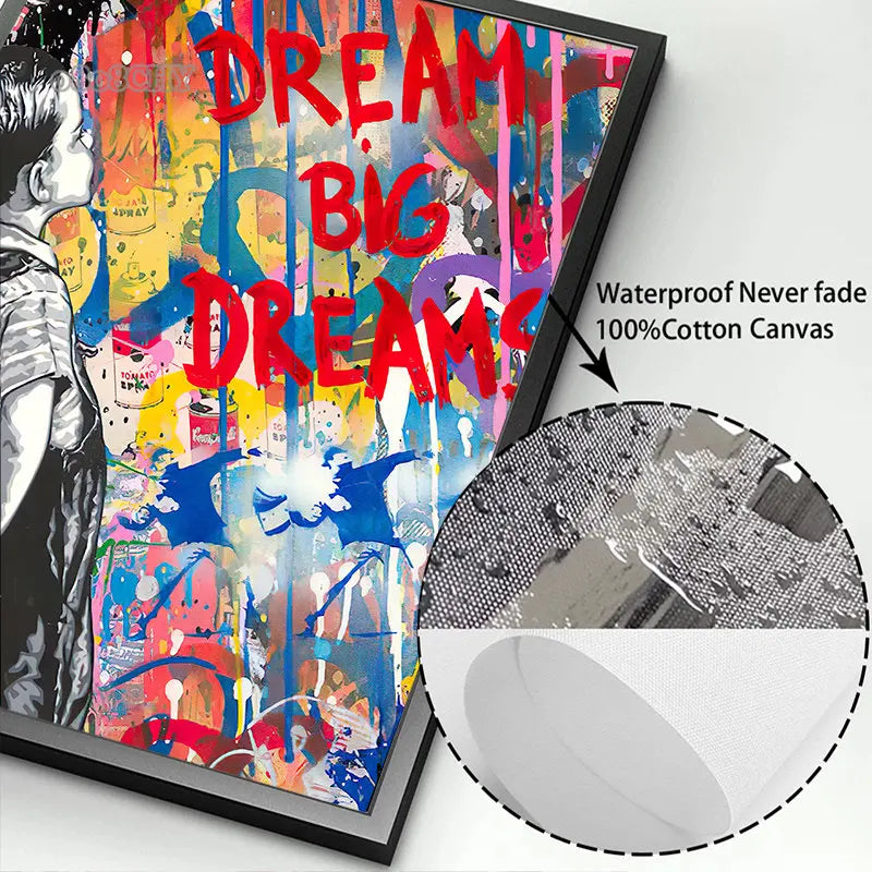 Modern Abstract Street Wall Art Painting Banksy Graffit Art Canvas Painting Prints Poster Cuadros Wall Art Pictures Home Decor