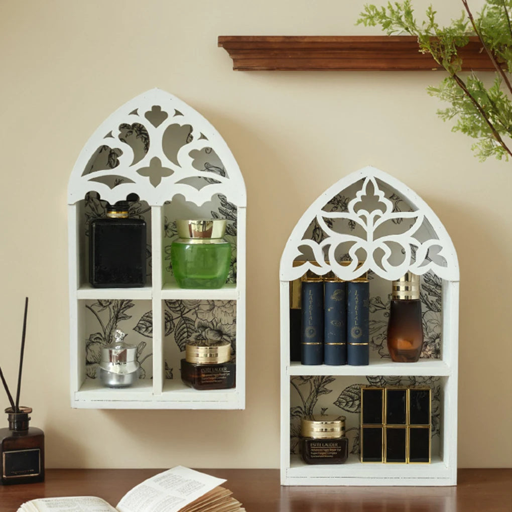 Storage Rack For Stylish And Organized Living Room Wooden Multi-layer Wall Storage Rack Display Rack