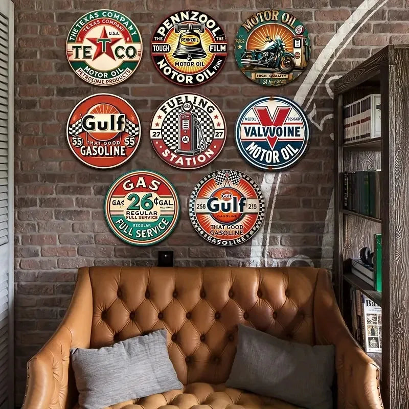 Farmhouse Deer Themed Circular Murals Are Suitable for Homes, Offices, Kitchens, Bars, Living Rooms, and Holiday Gifts