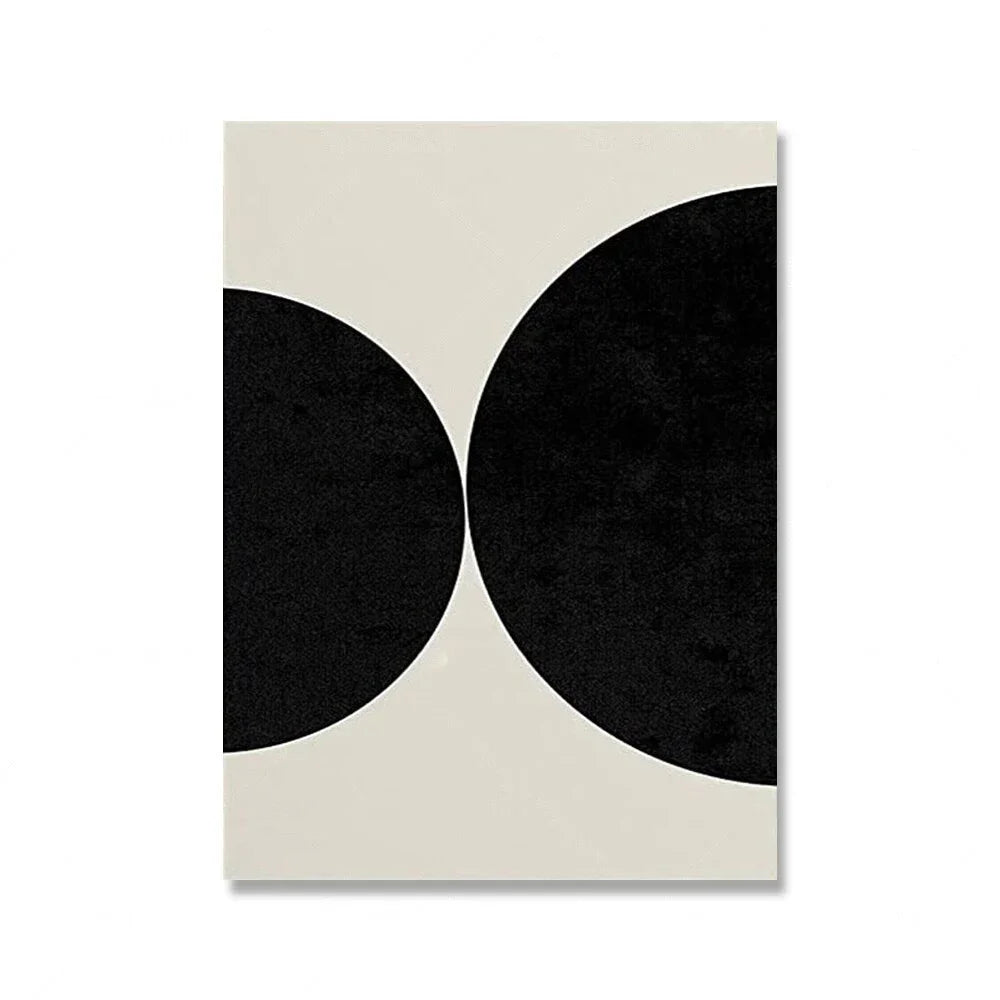 Modern Abstract Wall Art Mid Century Geometric Black Arches HD Canvas Print Poster Home Living Room Bedroom Decoration