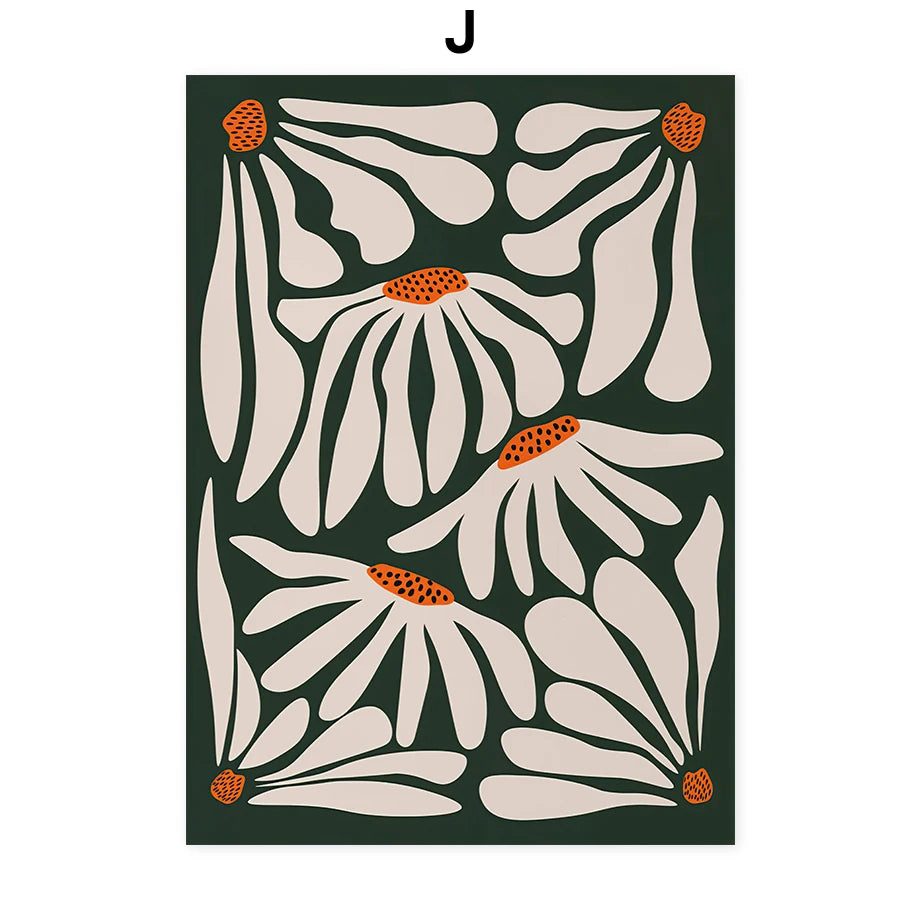 Abstract Flowers Wall Art Posters Gallery Prints Canvas Decorative Painting Wall Decoration Mural Pictures Living Room Decor