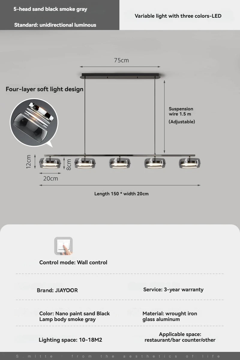 Simple And Modern Led Pendant Lights For Home Decoration Dining Rooms Bedrooms Dining Tables Table Lights Bar Lighting Fixtures