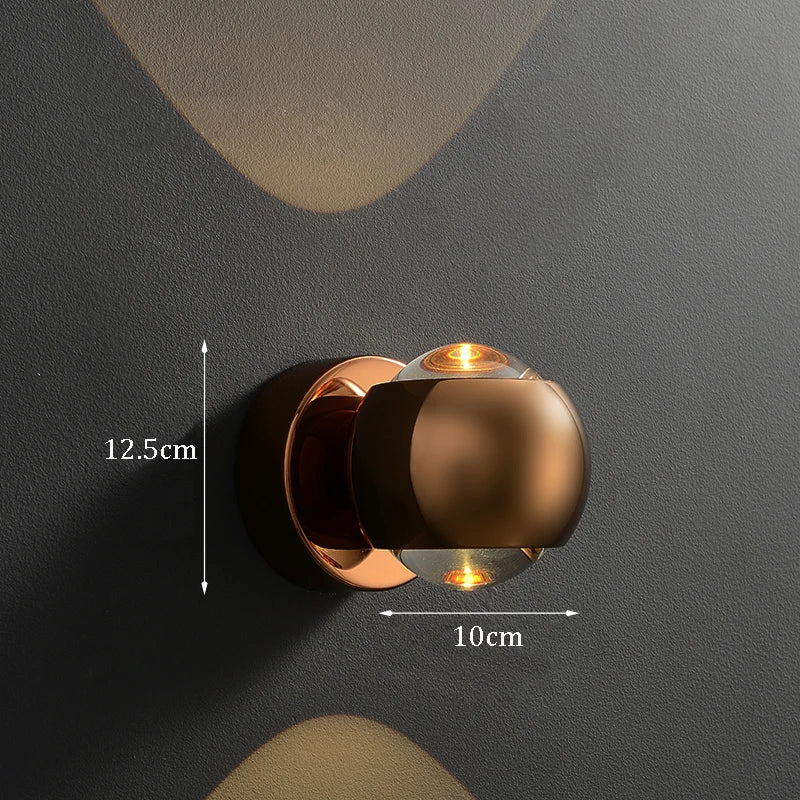 Minimalist Hallway Decor Background Wall Lamps Bedroom Bedside Wall Lights Washing Wall Sconce Up and Down Luminescence Lights