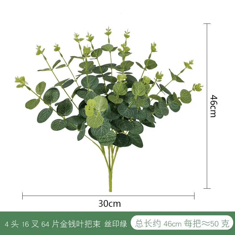 Artificial Plants Italian Ruscus Greenery Stems Spring Faux Shrub Bushes Green Leaves for Wedding Arch Bouquet Home Decor