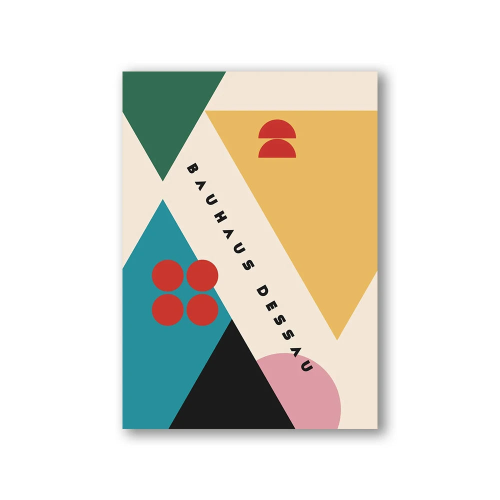 Modern Abstract Architecture Wall Art Poster Prints Bauhaus Nordic Aesthetics Canvas Painting Picture for Living Room Home Decor