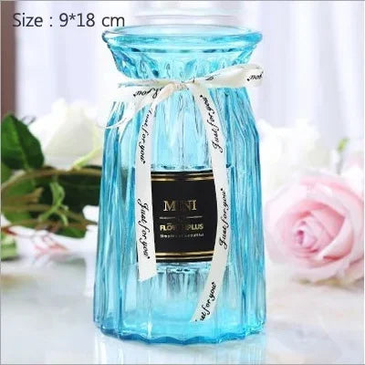 Flower Vase, Green Plants Hydroponic Device, Origami Flower Arranging, Nordic Decoration, Home Contracted Flower Glass Vase