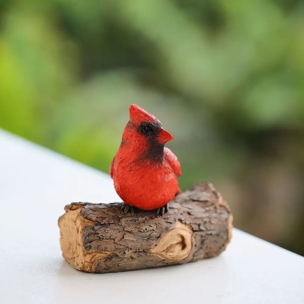 Garden Decor Resin Bird Ornament Figurine Decorative Wall Mount Animal Statue Simulation Miniatures Sculpture Courtyard