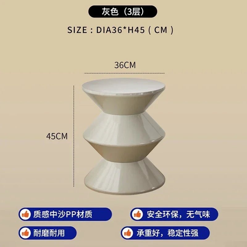 Minimalist Design Plastic Stools Nordic Bedroom Comfortable Vanity Stools Luxury Modern Home Furniture Cosmetische Kruk