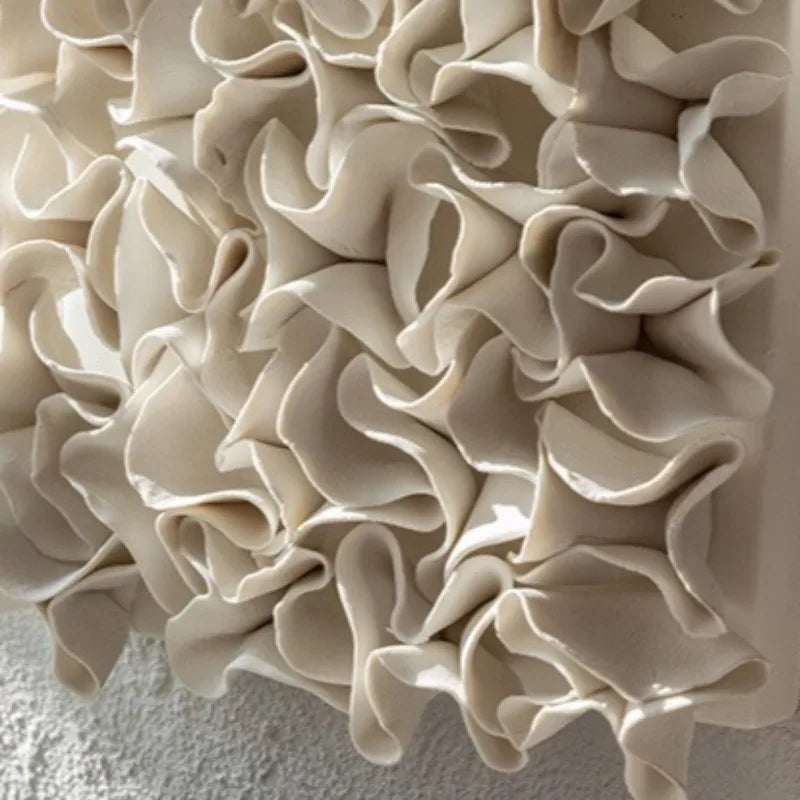 Ceramic Creative Square Wall Accents Solid Color Artistic Living Room Wall Accents Modern Simple Romantic Home Decorations