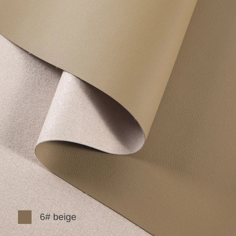 Litchi Textured Leather Fabric Wear-resisting for Sofa Furniture Soft Bag Background Wall Designer Diy Sewing Material Cloth