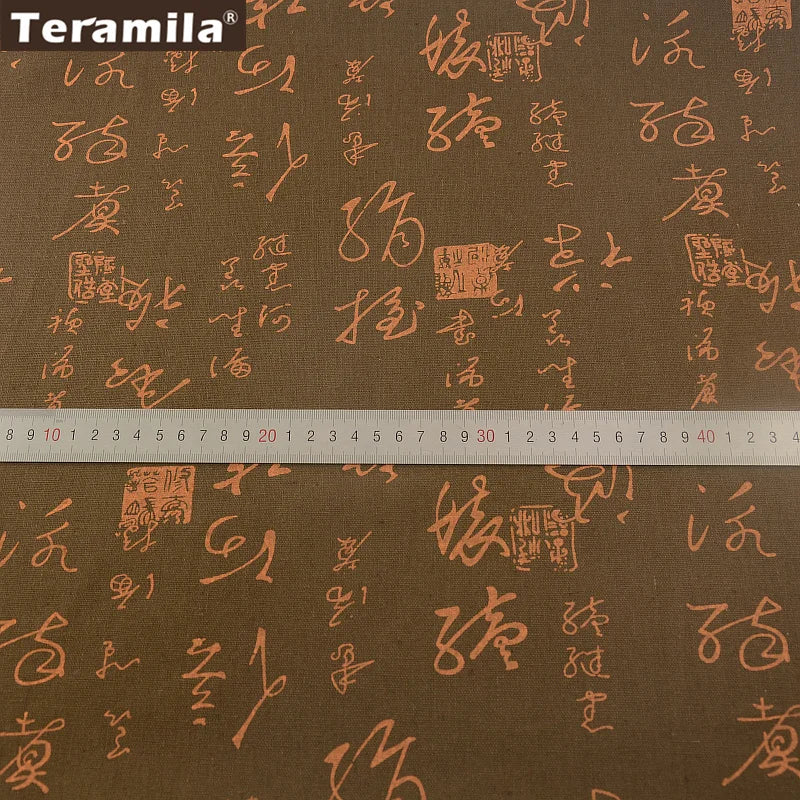 Map of the Word Canvas Linen Fabric TERAMILA Home Textile Tela Metro Sewing Material Tissu Tablecloth Pillow Curtain Cushion