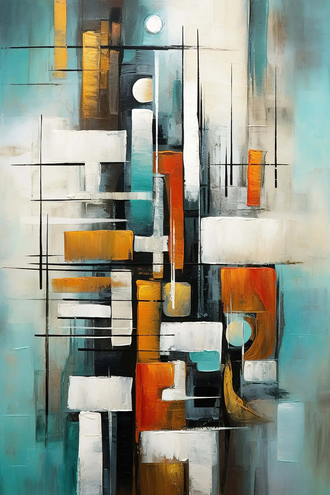 Classic Abstract Wall Art Matte Colour Oil Painting on Canvas Print Poster Home Decor Living Room Bedroom Decorative Painting