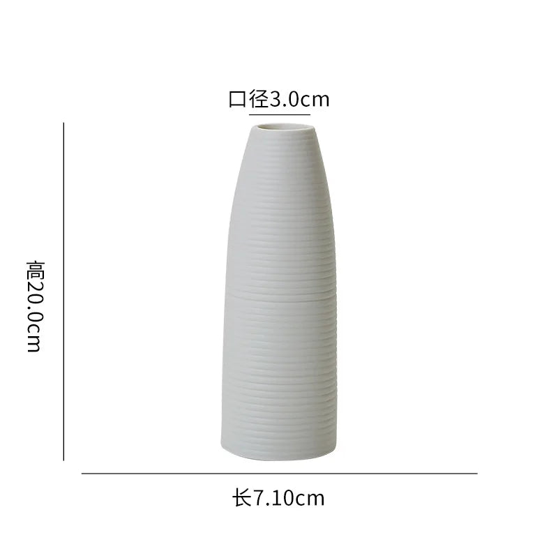 Home High-End Sensory Embryo Flower Vase Interior Decoration Ceramic Vase Artistic Decoration Desktop Flower Vase