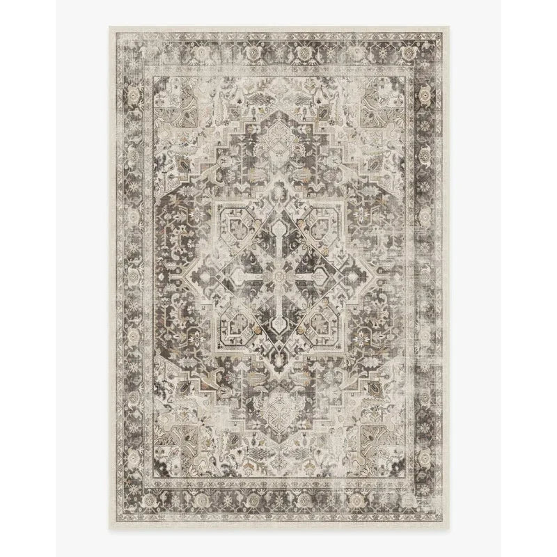 Traditional Persian washable rug vintage Turkish geometric pattern living room bedroom carpet bathroom hallway washable rug
