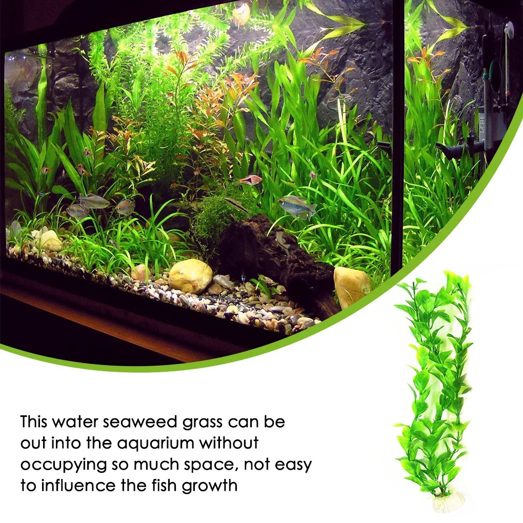 Artificial Plants Aquarium Simulation Craft Grass Decor Long Lasting Plastic Garden Indoor Replacement Fake Ornament