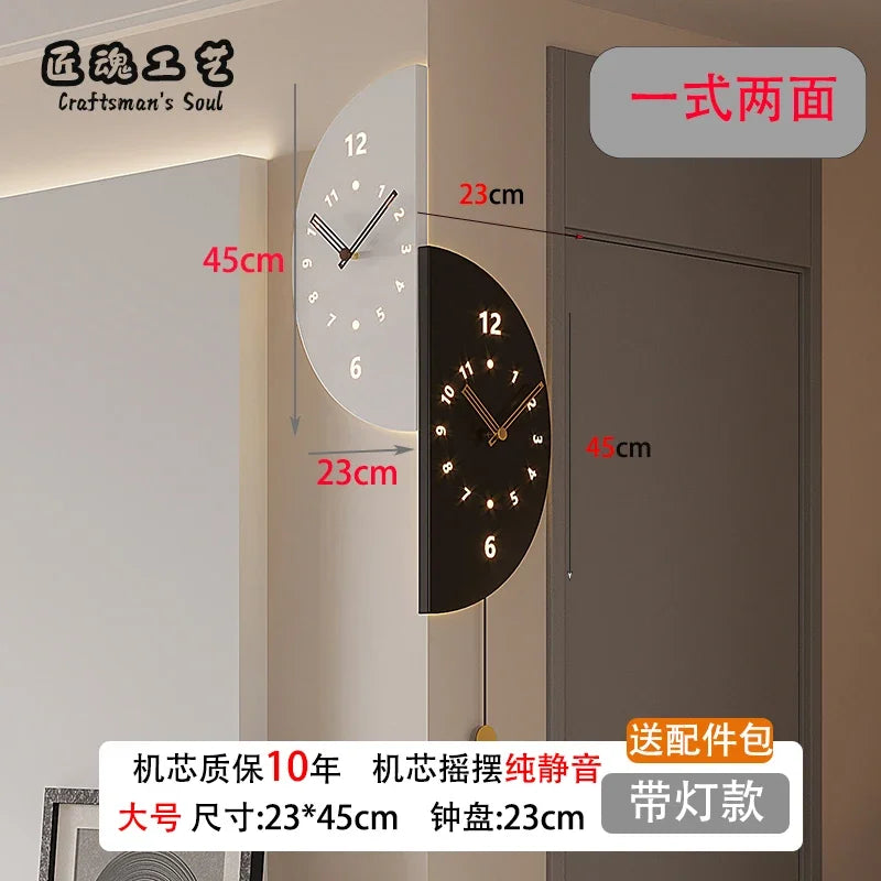 Electronic Desk Silent Interior Digital Wall Clock Noiseless Noiseless Living Room Home Design Mechanism Garden Decor Decoration