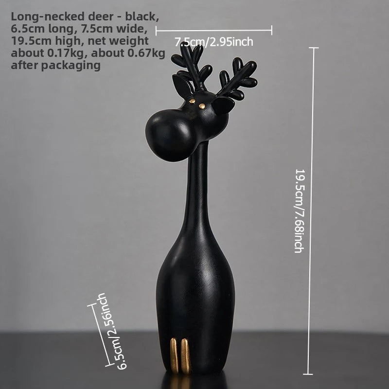 1PCS Nordic Minimalist Resin Decorative Figurines for Table Living Room Entryway Home Decor Creative Kids Bedroom Room Design