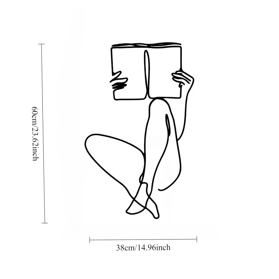 Minimalist Line Art, Metal Wall Decor, Metal Wall Art, Home Wall Hangings, Geometric Art, Home Metal Decor