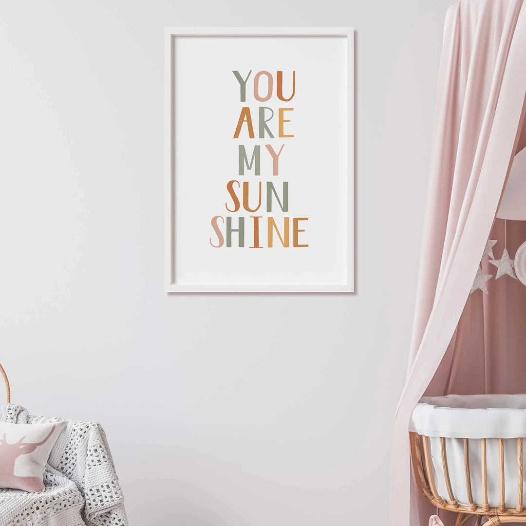 Bohemian Children's Decor Simple Colourful Fun Girls Room Illustration Kid Room Decor Playroom Decor Home Living Room Decorat