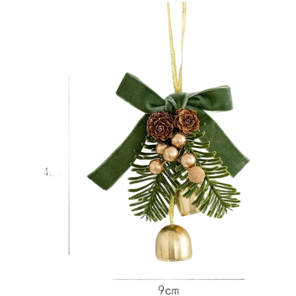 Festive Decor Red Christmas Ornaments New Year Accents Cheerful Charm Easy Installation Indoor Hanging Options