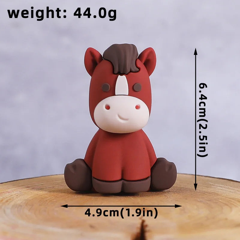 Farm Animals Cake Topper Farm Wooden House Yaks Ponies Sheep Piglets Chickens Cake Decorations Kids Birthday Party Supplies