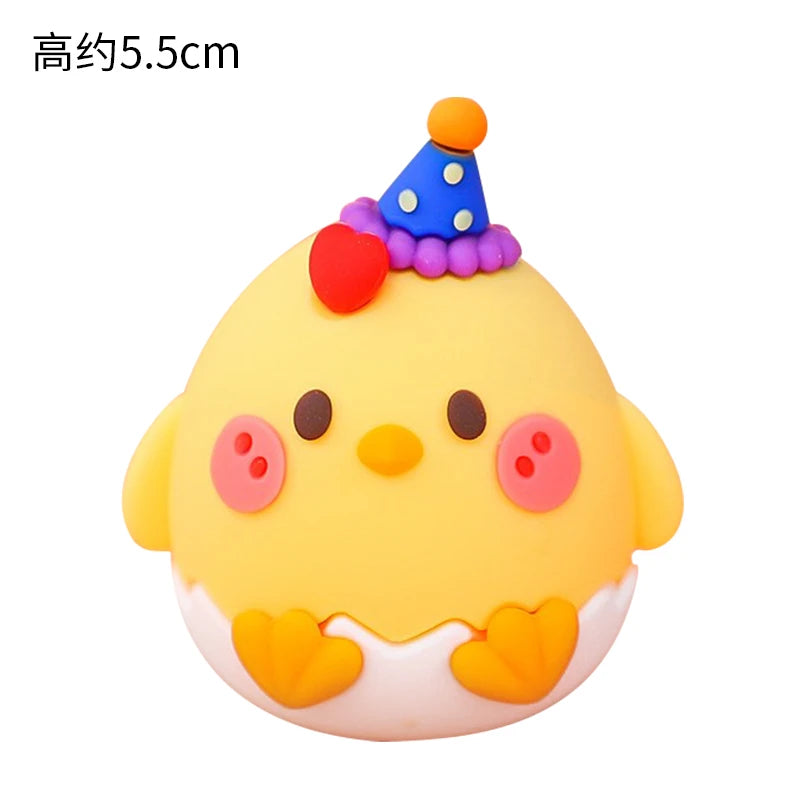 Home Decorative Statues Cake Topper Decorated with Cute Forest Animals Dinosaurs Bears Rabbit Circus Clowns Statues Mini Version