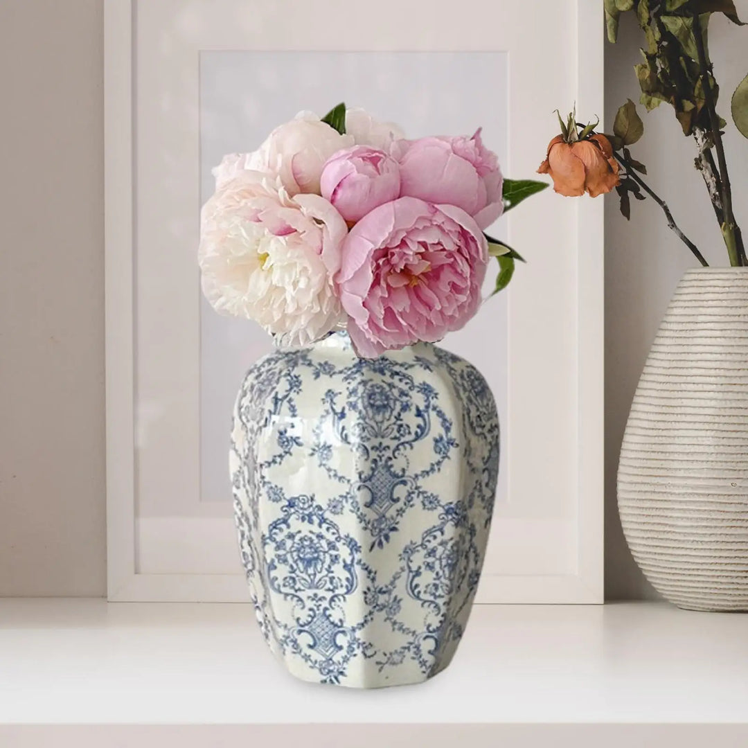 Ceramic Flower Vase Decor Unique Multifunctional Modern Decorative Flower Arrangement for Bedroom Desktop Entryway Table Office