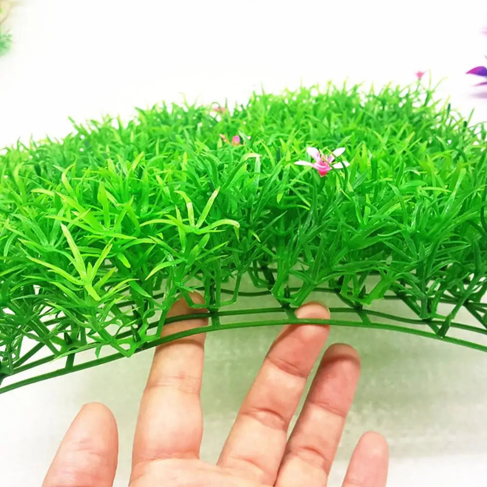 Realistic Plant Artificial Green Grass Aquarium Fish Tank Water Lawn Ornament