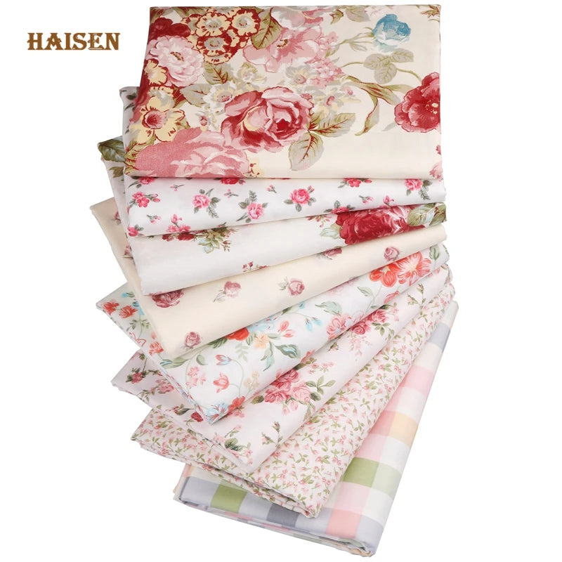 Cotton Twill Fabric Printed Cloth,Gorgeous Rose Series,For DIY Sewing Baby&Child Quilt Bedding Clothes Skirt Textile Material