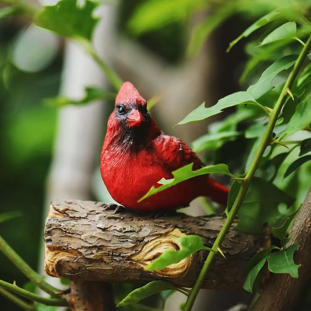 Garden Decor Resin Bird Ornament Figurine Decorative Wall Mount Animal Statue Simulation Miniatures Sculpture Courtyard